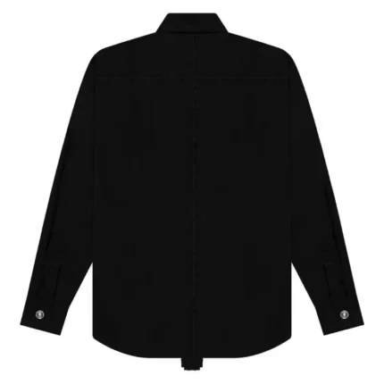 Black Seventh Heaven Crucifix Button-Up Shirt Back