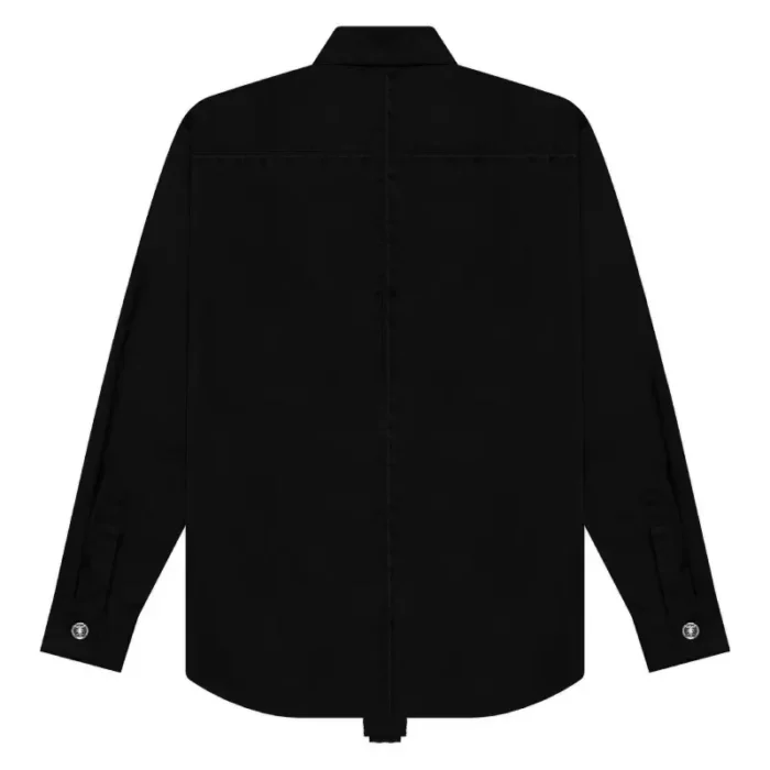 Black Seventh Heaven Crucifix Button-Up Shirt Back