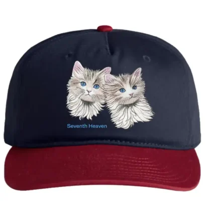 Blue Seventh Heaven Cats Hat