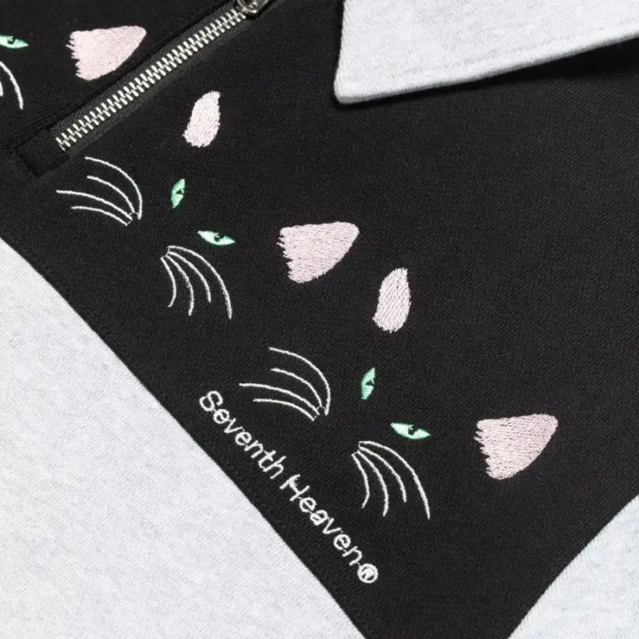 Seventh Heaven Cats Quarter-Zip Sweatshirt View