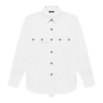 White Seventh Heaven Crucifix Button-Up Shirt