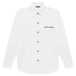 White Seventh Heaven Logo Button-Up Shirt